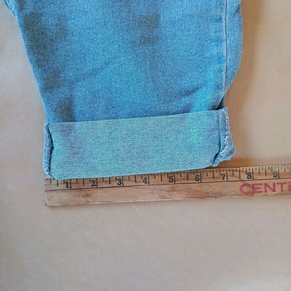 FOREVER 21 High Waist Light Wash Paperbag Mom Tapered Jeans Size 2XL - Picture 11 of 13